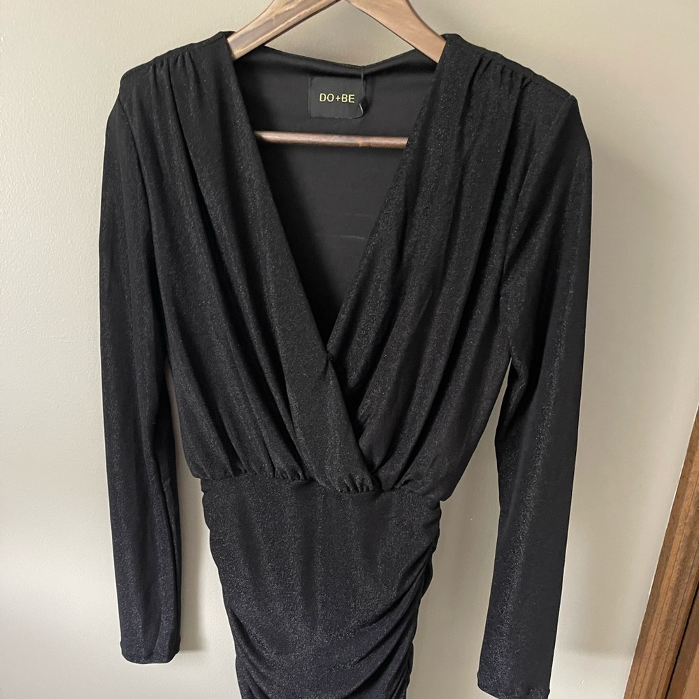 Womens black sparkly dress